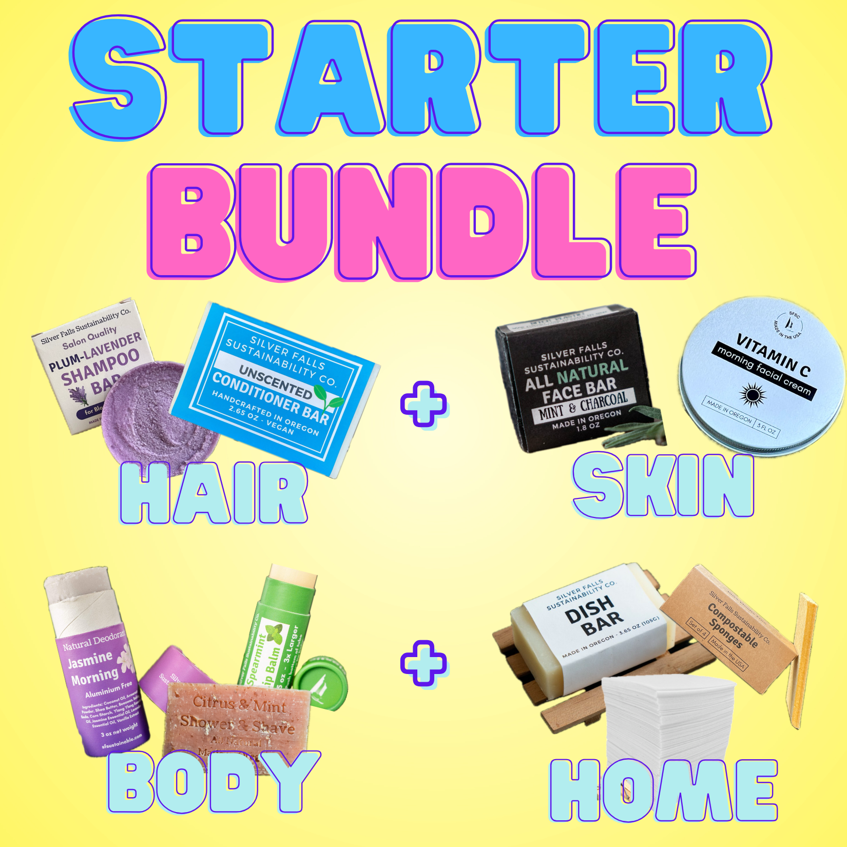 Starter Bundle - 18 Items! – Silver Falls Sustainability Co
