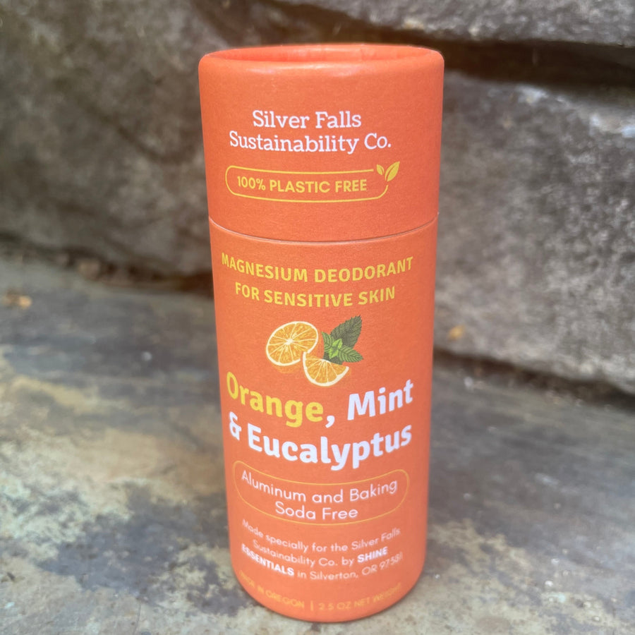 Silver Falls natural and magnesium deodorant tubes comparison